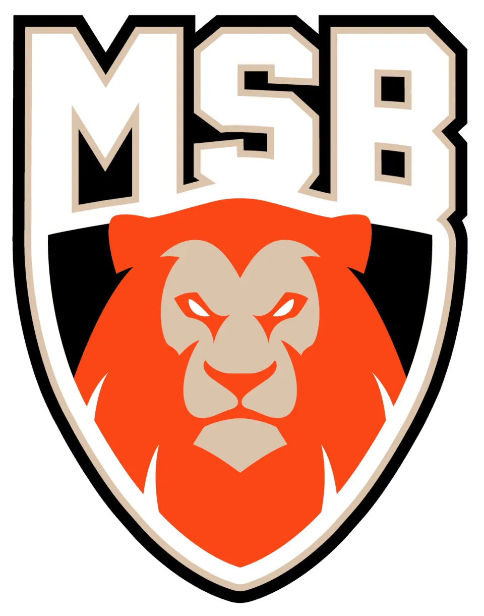 Logo représentant un lion stylisé en orange avec les lettres "MSU" en noir et beige en arrière-plan