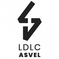 Logo stylisé en forme de lettre "S" sur fond vert texturé avec les lettres "IDLC" et "ASVEL" en dessous