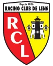 Logo du Racing Club de Lens avec les lettres RCL et un blason au centre sur fond vert